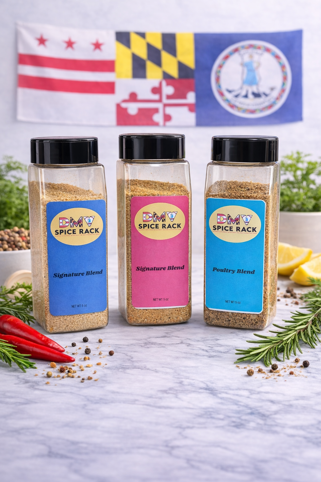 The DMV Spice Rack Trio